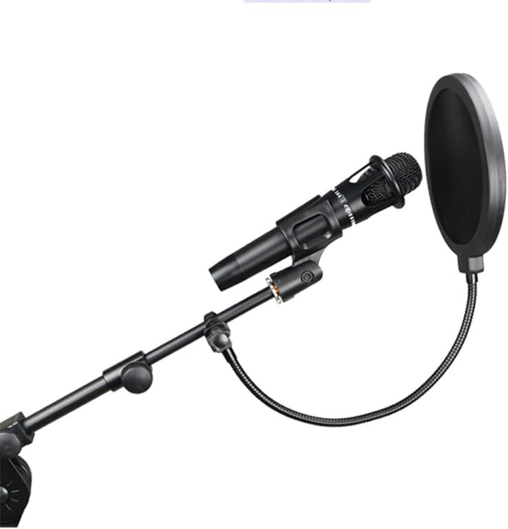 BAEKZ professional microphone windproof and spray proof cover, 6-inch double-layer windproof screen with flexible 360 ° gooseneck clip stabilizing arm, suitable for Blue Yeti and any other microphone (1) - Image 2
